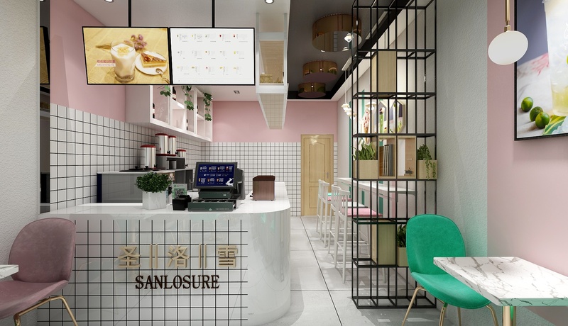 42平甜品店裝修設計