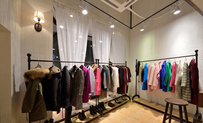 后現代女裝服裝店裝修3