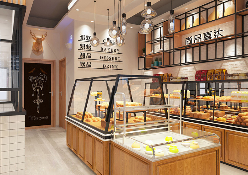 現代復古蛋糕店裝修設計