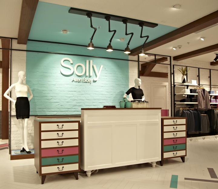 商場女裝服裝店收銀臺裝修設計圖