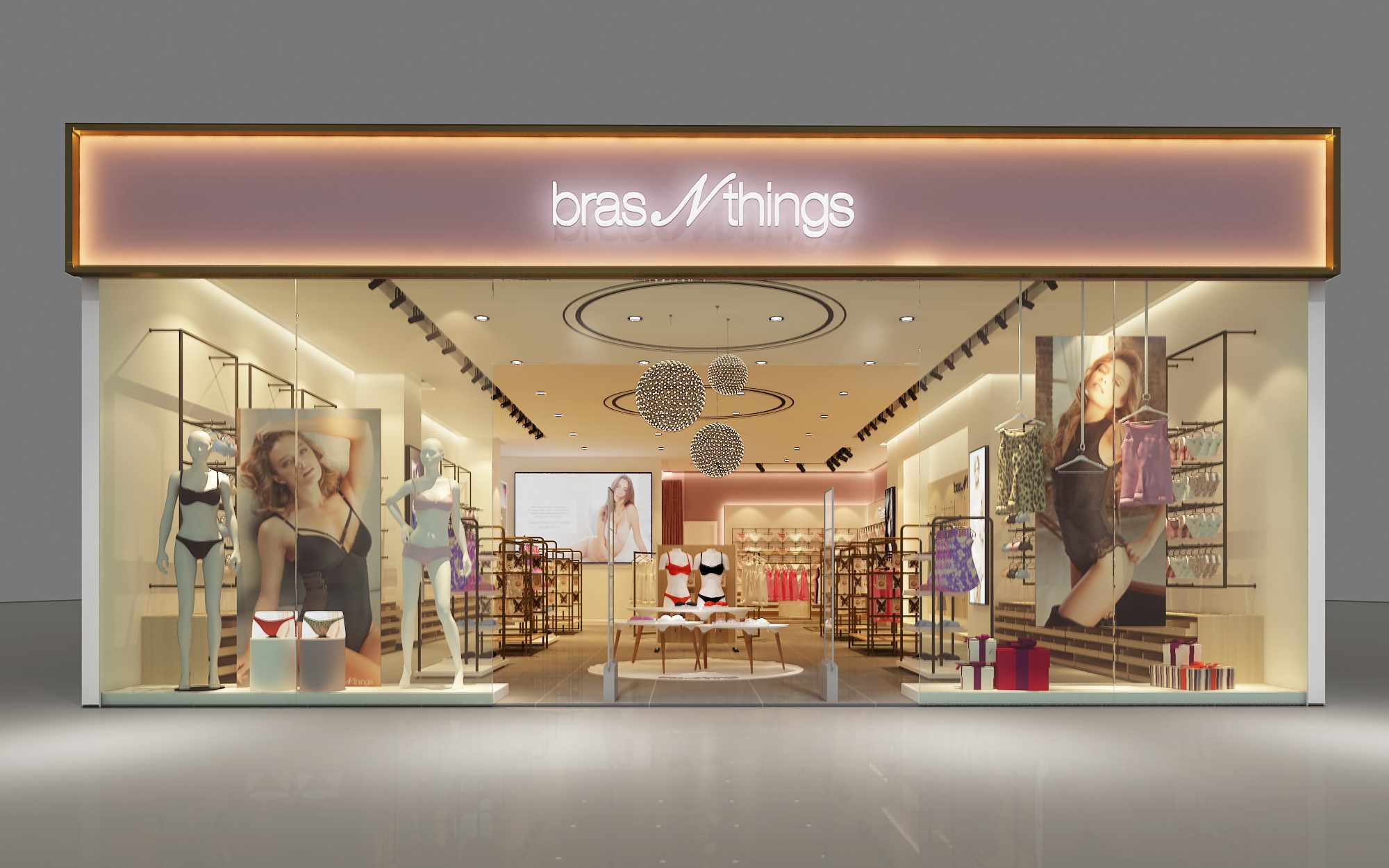 Brasnthings女士內衣店裝修設計圖
