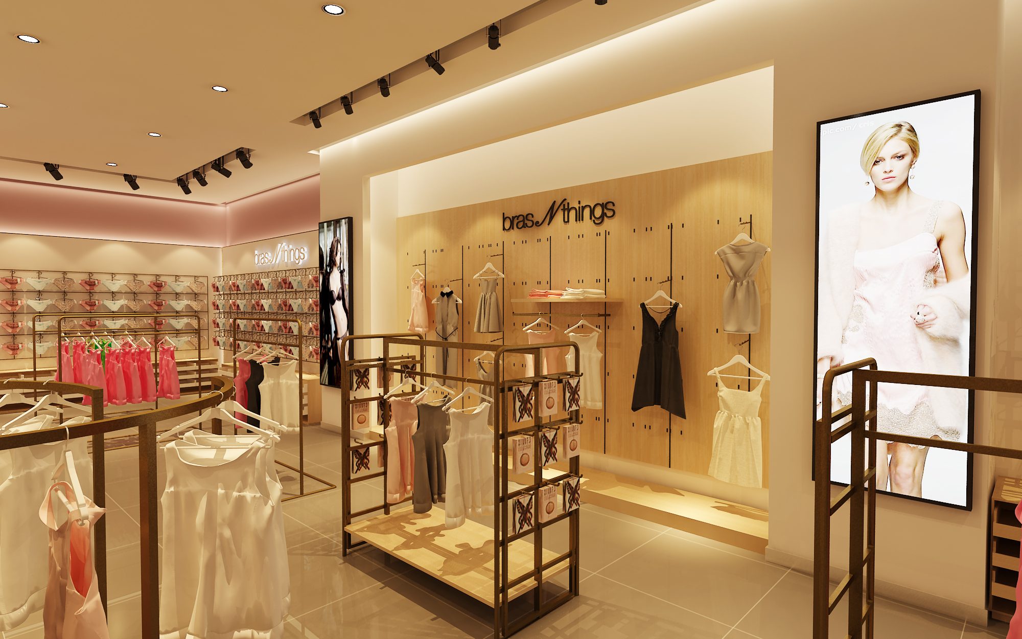 Brasnthings女士內衣店裝修圖