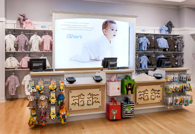 Carter's Baby兒童服裝店收銀臺設計