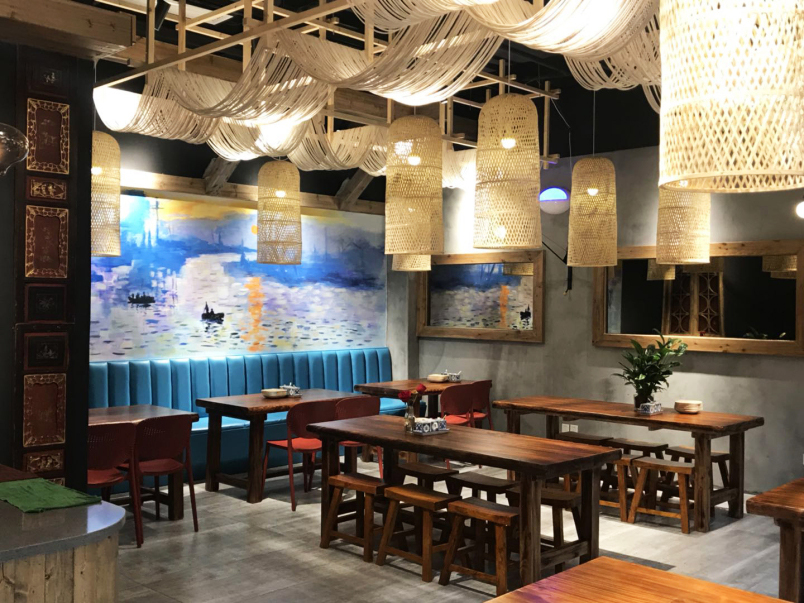 長沙新中式餐館裝修設計