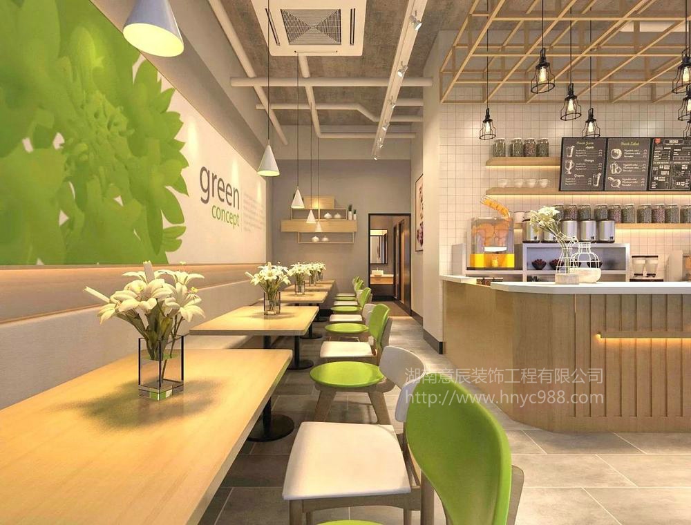 長沙奶茶店裝修