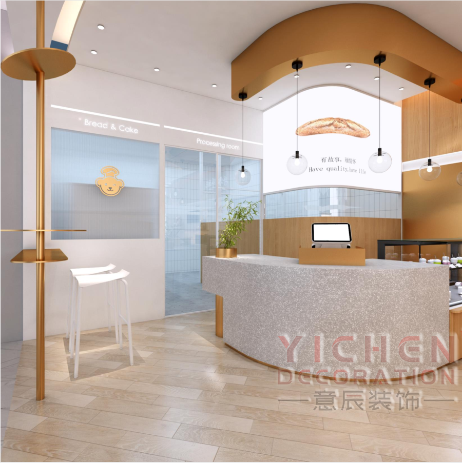 泰迪故事面包店收銀臺