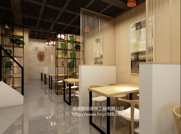 時尚簡約面館裝修