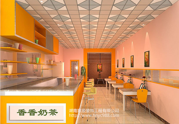 15平小型奶茶店這樣裝修，火爆整條街！
