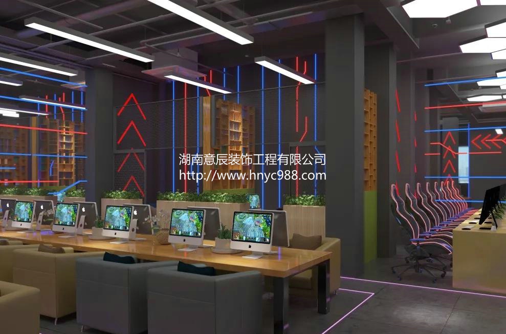 長沙網吧網咖裝修設計創造獨特視覺效果！