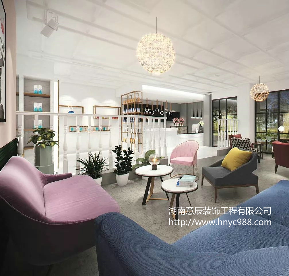 長沙美甲店裝修設計