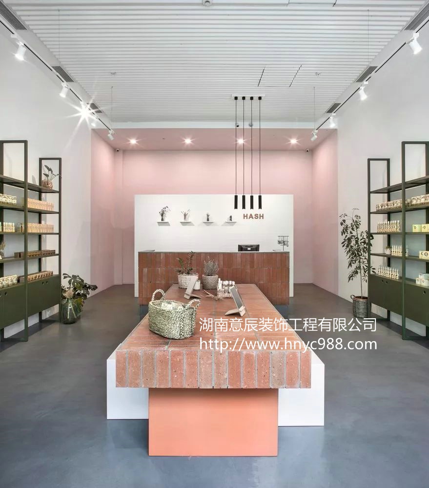 長沙精品店裝修設計,護膚精品店案例分享
