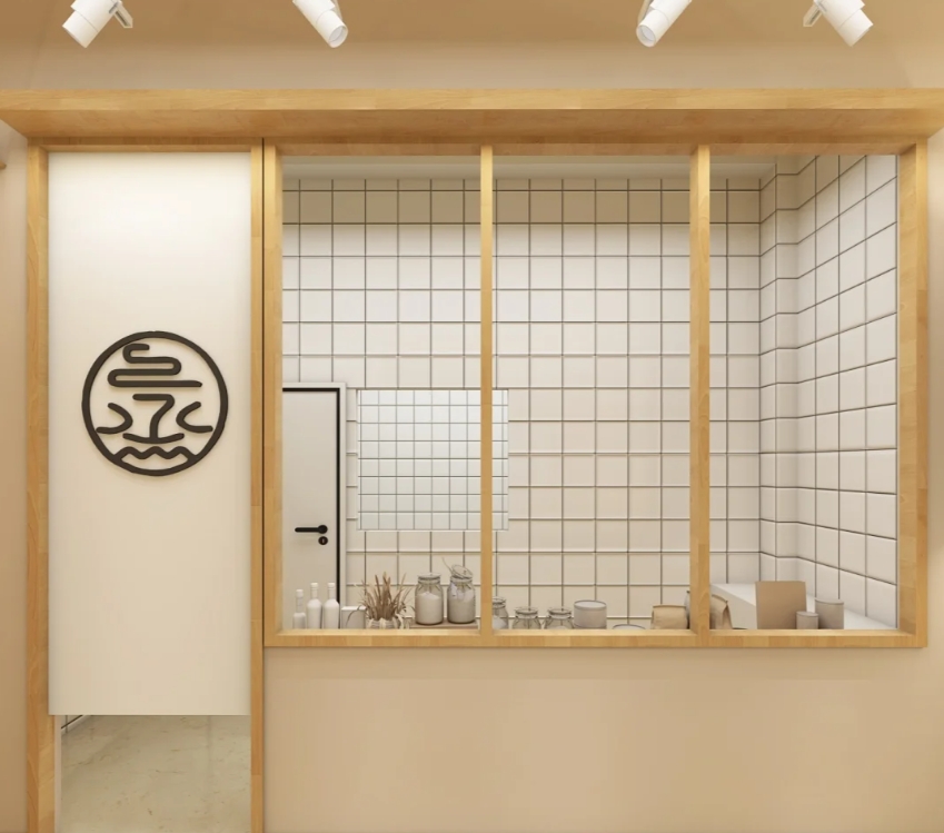 暖色原木色小吃店裝修設計