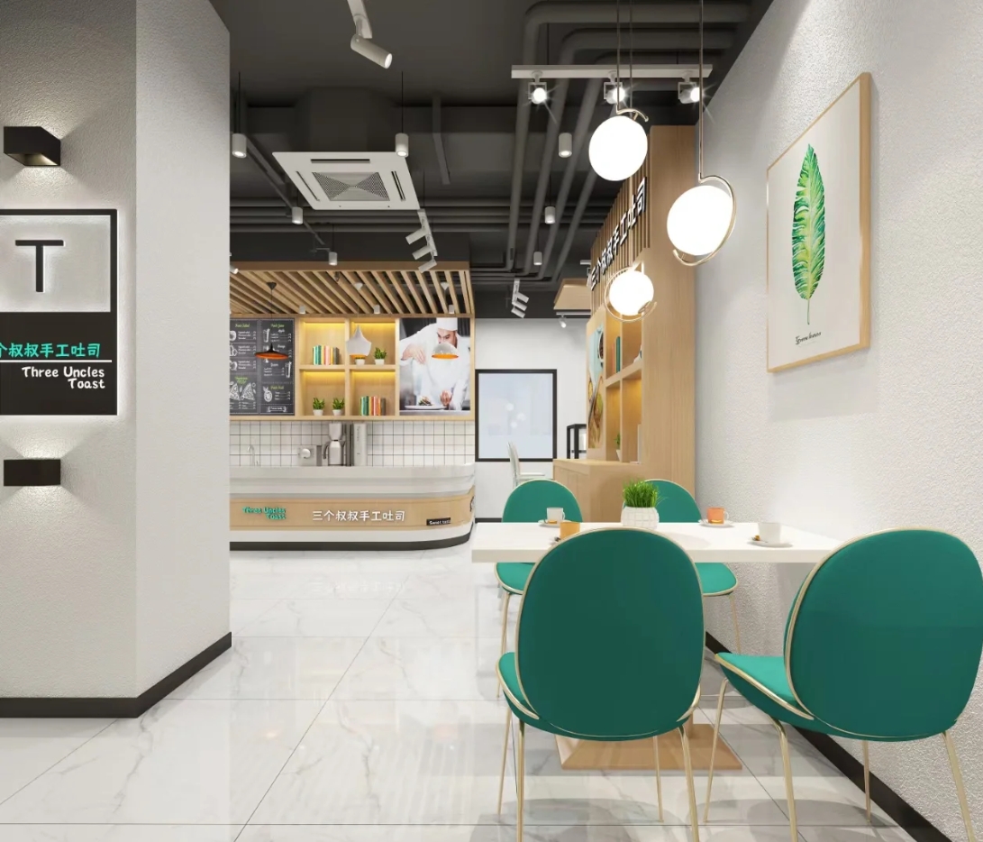 手工吐司面包店鋪裝修設計