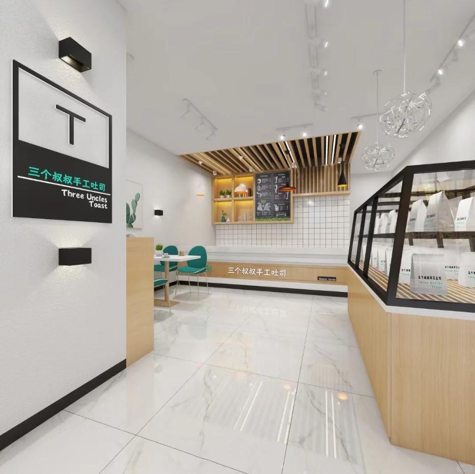 手工吐司面包店鋪裝修